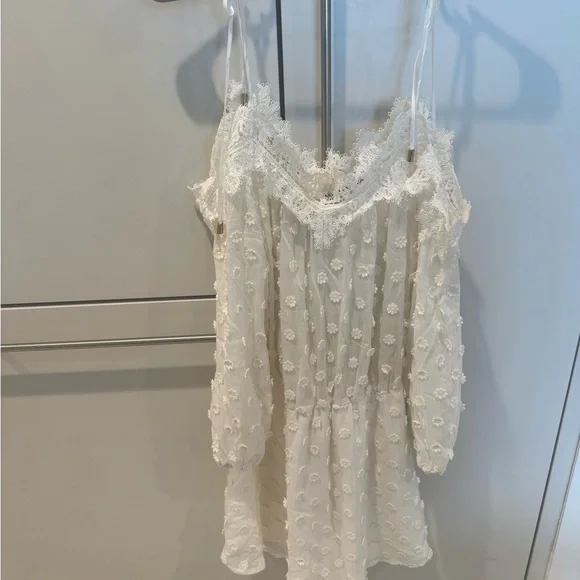 Karina Grimaldi Dresses | Karina Grimaldi Ivory Lace Midi Dress Like New | Color: Cream/White | Size: M | Amazingfinds9's Closet Karina Grimaldi Dresses | Karina Grimaldi Ivory Lace Midi Dress Like New | Color: Cream/White | Size: M | Amazingfinds9's Closet